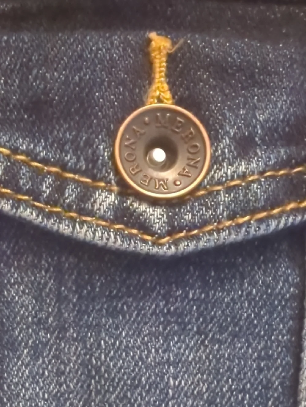 Merona Dark Blue Denim Vest - Picture 3 of 4